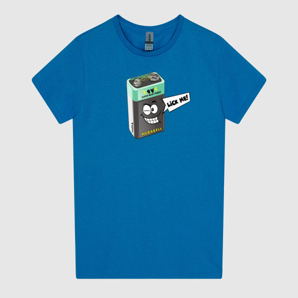 Lick Me 9V Battery Women's Tee Thumbnail