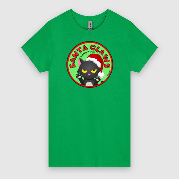 Santa Claws Women's Tee Thumbnail
